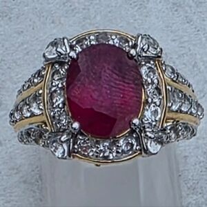 Victoria Wieck Ruby And Topaz Ring